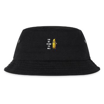Lustiges Banane Kostüm Spruch Erkältung Humor - Kinder Bucket Hat - Schwarz - Vorne