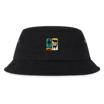 Schäfer Schaf - Kinder Bucket Hat - Schwarz - Vorne