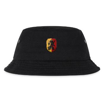 Wappen gekrönter Löwe - Kinder Bucket Hat - Schwarz - Vorne