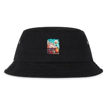 Colorful creation funfair, games, candy - Kids’ Bucket Hat - black - Front