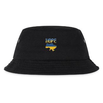 Hoffnung für die Ukraine – Patriotisches Unterstützungsdesign - Kinder Bucket Hat - Schwarz - Vorne