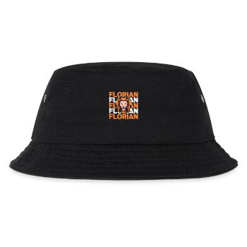 Löwe Florian - Kinder Bucket Hat - Schwarz - Vorne