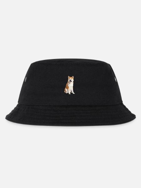 Cute Akita Inu – Loyal Soul, Fluffy Dog - Kids’ Bucket Hat - black