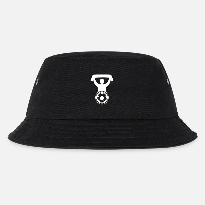 Fussball Fan - Kinder Bucket Hat - Schwarz