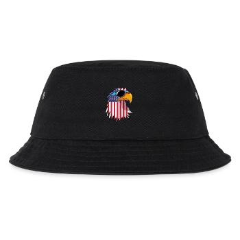 Aigle et drapeau américain - Bob Enfant - noir - Devant