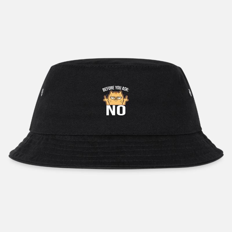 Before You Ask: No Mittelfinger - Kinder Bucket Hat - Schwarz