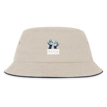 Diamond Hands Trading - Kids’ Bucket Hat - ecru/navy - Front