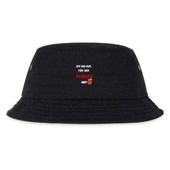 Humorvolle Punsch Spruch Weihnachtsmarkt - Kinder Bucket Hat - Schwarz - Vorne