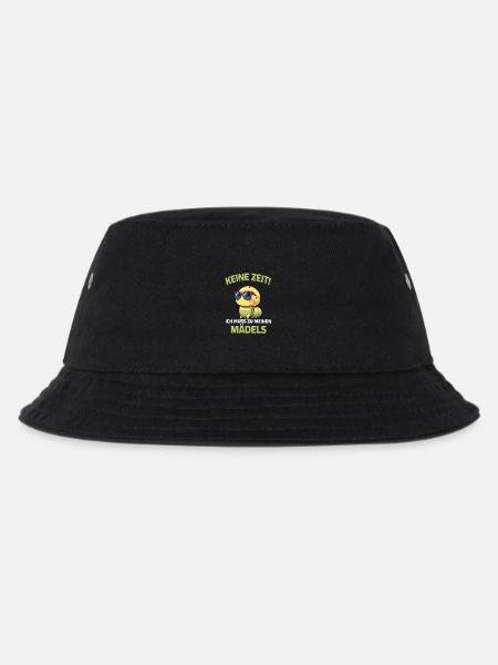 Garten Raupe Sprüche Gärtner Gärtnerei - Kinder Bucket Hat - Schwarz
