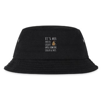 It's all Shits and Giggles until... - Kids’ Bucket Hat - black - Front