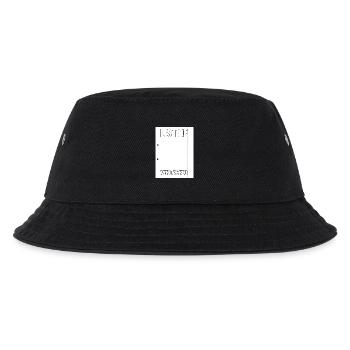 Wer hat gefragt Meme - Kinder Bucket Hat - Schwarz - Vorne