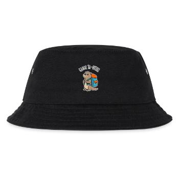 Ein Backpacker Otter auf Reisen ein Globe Tr-Otter - Kinder Bucket Hat - Schwarz - Vorne