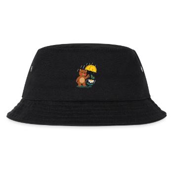 Bear with umbrella - Kids’ Bucket Hat - black - Front