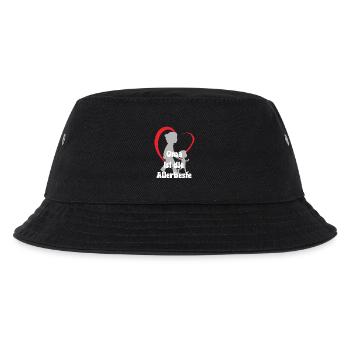 Grandma is the very best heart love Grandma with grandson - Kids’ Bucket Hat - black - Front