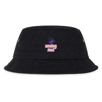 Analog Soul Kassette Retro - Kinder Bucket Hat - Schwarz - Vorne