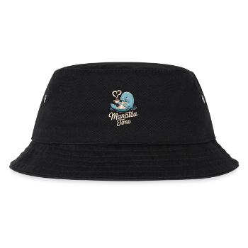 Seekuh Meerestier Ozean liebt Tee - Kinder Bucket Hat - Schwarz - Vorne