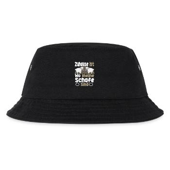 Schafhirte Schäfer Hirte Landwirt Herde Schafe - Kinder Bucket Hat - Schwarz - Vorne