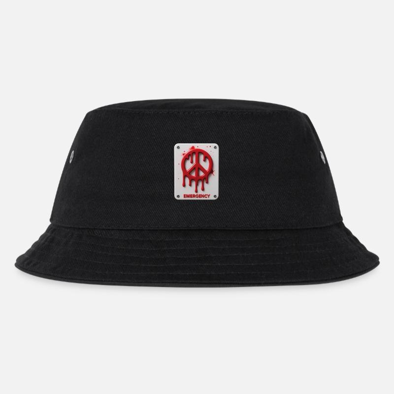 FRIEDENSNOTFALL #1 – Frieden & Liebe - Kinder Bucket Hat - Schwarz
