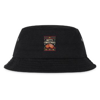 Lustiges Mett Weihnachten Geschenk Mettbrötchen - Kinder Bucket Hat - Schwarz - Vorne