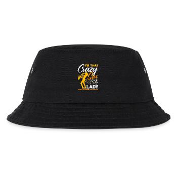 Crazy Sax Lady Saxophone Saxophonist Women - Kids’ Bucket Hat - black - Front