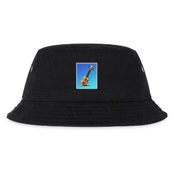 Cartoon Acoustic Guitar Poster - Kids’ Bucket Hat - black - Front