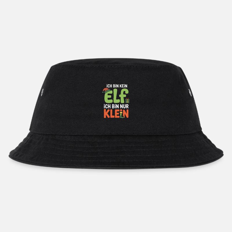 Ich bin kein Elf, nur klein - Kinder Bucket Hat - Schwarz