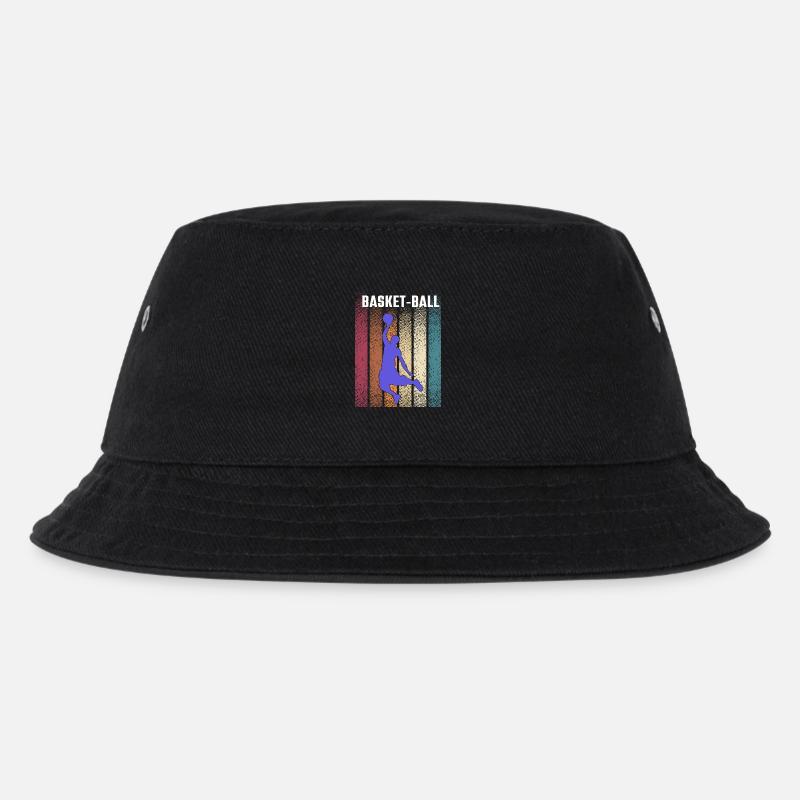 Basketball - Kinder Bucket Hat - Schwarz