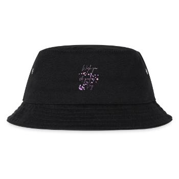 Wish You A Good Day Floral - Kids’ Bucket Hat - black - Front