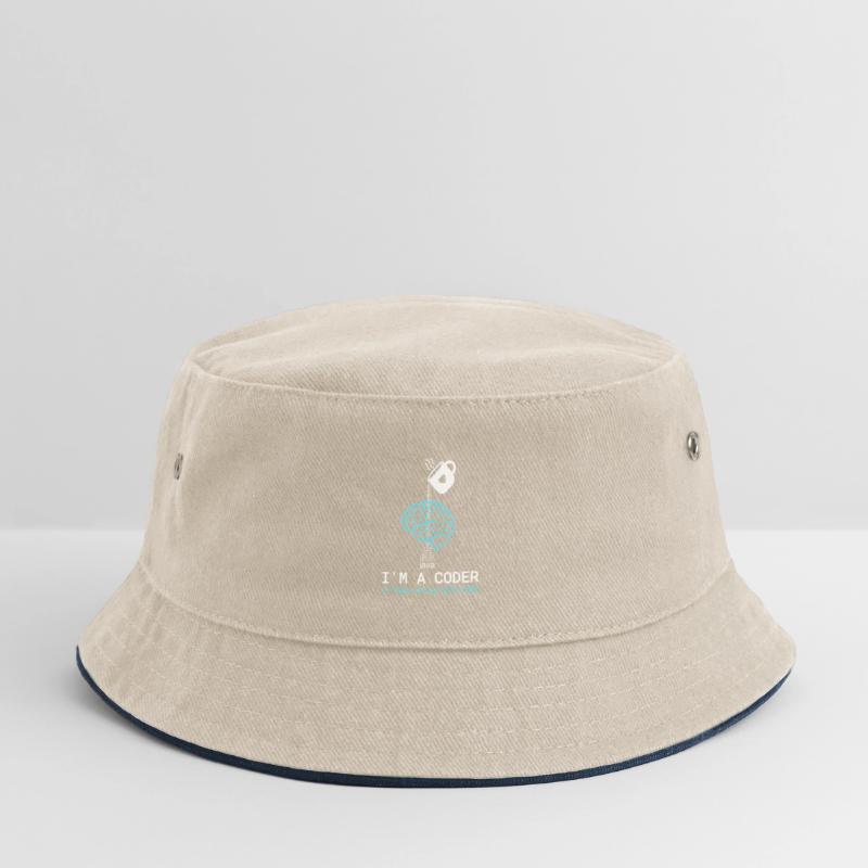 Coder T-Shirt: Coffee into Code – Nerdy Programmie Kinder Bucket Hat