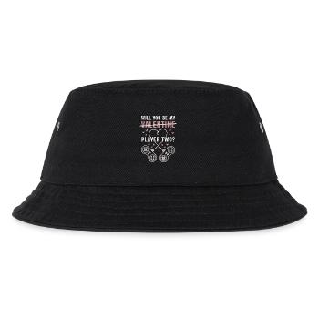 Willst du mein Spieler Zwei sein? - Kinder Bucket Hat - Schwarz - Vorne