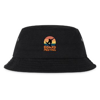 Snowboarding Board Meeting - Kinder Bucket Hat - Schwarz - Vorne