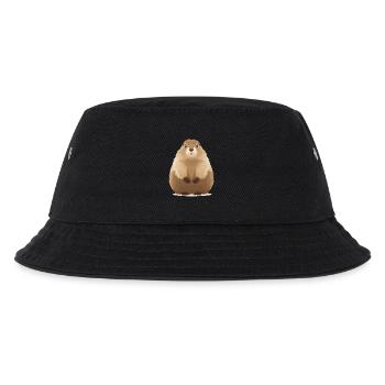 süßes knuffiges Murmeltier - Kinder Bucket Hat - Schwarz - Vorne