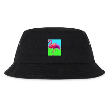 Flamingo - Kinder Bucket Hat - Schwarz - Vorne