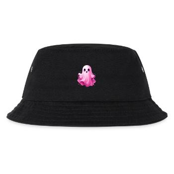 Niedliches rosa Gespenst - Kinder Bucket Hat - Schwarz - Vorne
