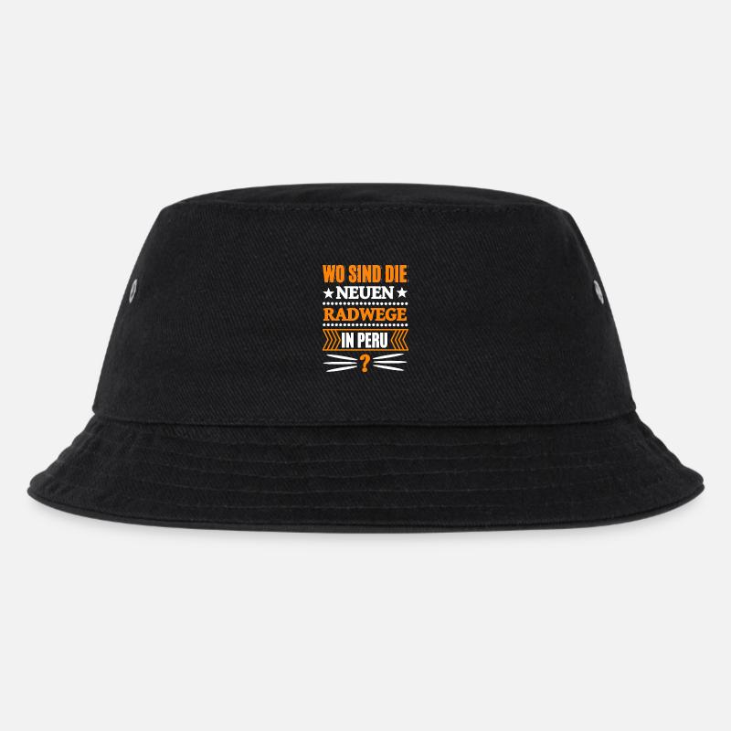 Witziger Spruch Politik - Kinder Bucket Hat - Schwarz