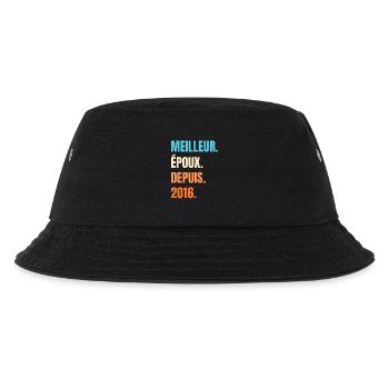 Bester Ehemann seit 2016 Geschenk-Ehemann - Kinder Bucket Hat - Schwarz - Vorne