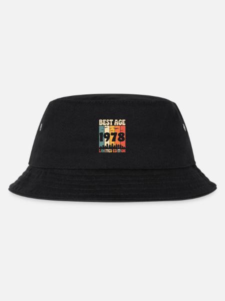 1978 Retro Geburtstag 1978 Vintage 1978 - Kinder Bucket Hat - Schwarz