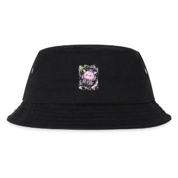 Pastell-Geisterquallen-Ästhetik - Kinder Bucket Hat - Schwarz - Vorne