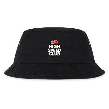 High Speed Schnecke - Kinder Bucket Hat - Schwarz - Vorne