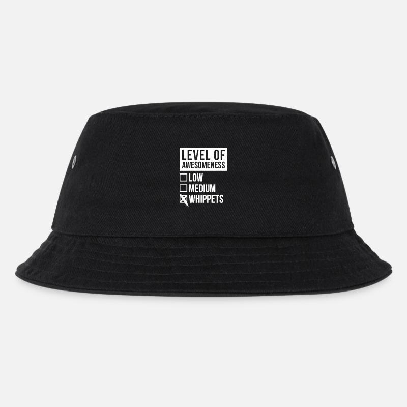 whippet - Kinder Bucket Hat - Schwarz