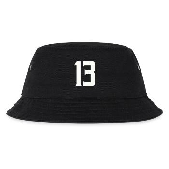 13 - Kinder Bucket Hat - Schwarz - Vorne