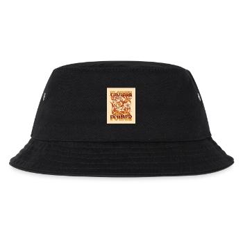 FLOWER POWER - Kinder Bucket Hat - Schwarz - Vorne