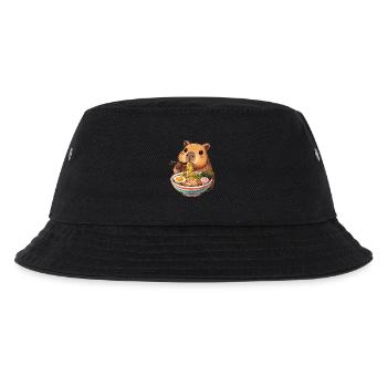 Capybara mange des nouilles ramen - Bob Enfant - noir - Devant