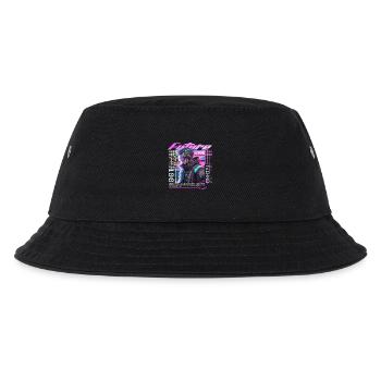 Neon Cyberpunk Fahrradfahrer - Kinder Bucket Hat - Schwarz - Vorne