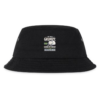 Katzenenergie fürs Notfall - Kinder Bucket Hat - Schwarz - Vorne