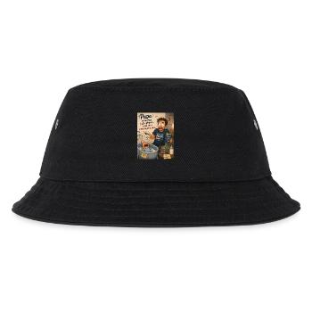 Als Papa wird man nicht geboren: Babychaos - Kinder Bucket Hat - Schwarz - Vorne