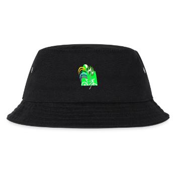 Cycle path mountains rainbow - Kids’ Bucket Hat - black - Front