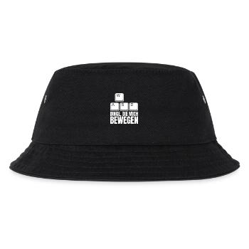 Dinge Die Mich Bewegen WASD PC Gamer - Kinder Bucket Hat - Schwarz - Vorne