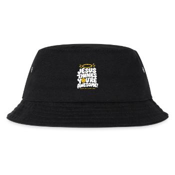 Jesus Loves You Awesome Quote - Kinder Bucket Hat - Schwarz - Vorne