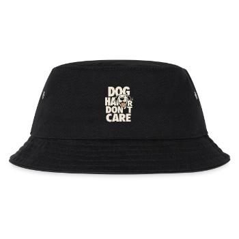Dog Hair Don't Care Dog with Sunglasses - Kids’ Bucket Hat - black - Front